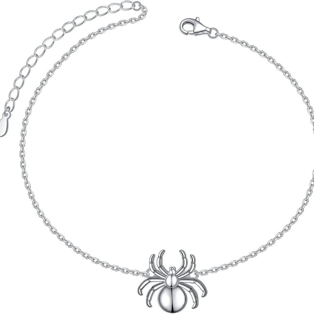 Anklet for Women S925 Sterling Silver Adjustable Foot Evil Eye Starfish Heart Be